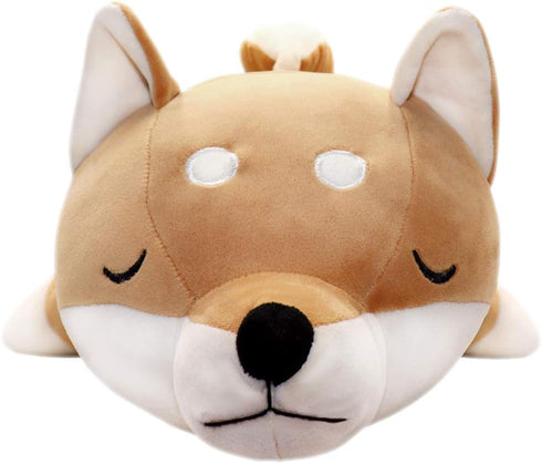 30'' Shiba Inu Plush Stuffed Animal, Giant Stuffed Animals for Anxiety, Big Shiba Inu Corgi Plush, Dog Plush Pillow