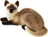 Siamese Cat Stuffed Animal, 12 inches, Shorthair Realistic Plush Cat Toys, Gift for Kids (A)