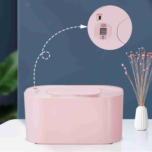 Temperatures,24 Baby Wipe Warmer,Baby Wipes Dispenser,Baby Wipes Heater Top Heating Box with Adjustable - Hour