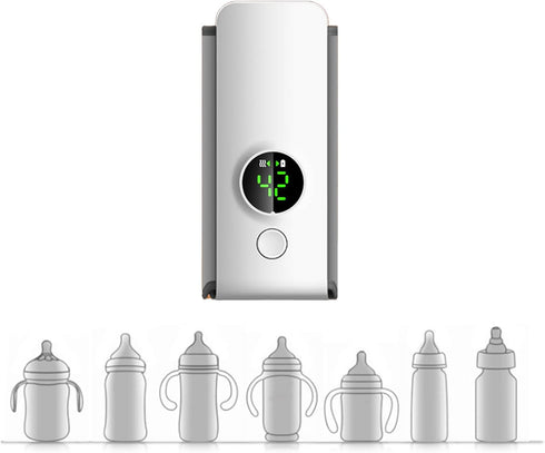 NLAIOUSL Efficient Travel Bottle Warmer for Quick Heating Portable Milk Hand Cordless Bottle