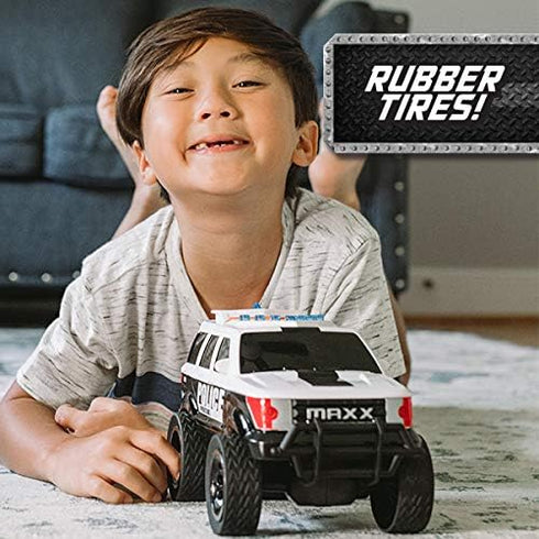Sunny Days Entertainment Maxx Action 12’’ Large Police Car Toy, Motorized Drive, Siren Sounds for Kids 3-8