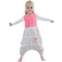 MICHLEY Toddler Sleeping Sack with Feet, Newborn Infant Sleeveless Sleeping Bag 2-way Zipper - Pink Bird, 1-3T