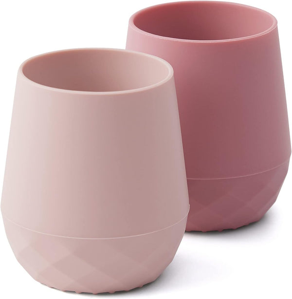 SAMiGO Silicone Baby Cups for 6-12 Months, Tiny Open Cups for Training