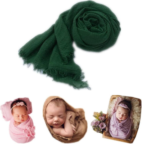 Coberllus Newborn Baby Photography Props Blanket, Ripple Swaddle Wrap for Boy Girls Photo Shoot