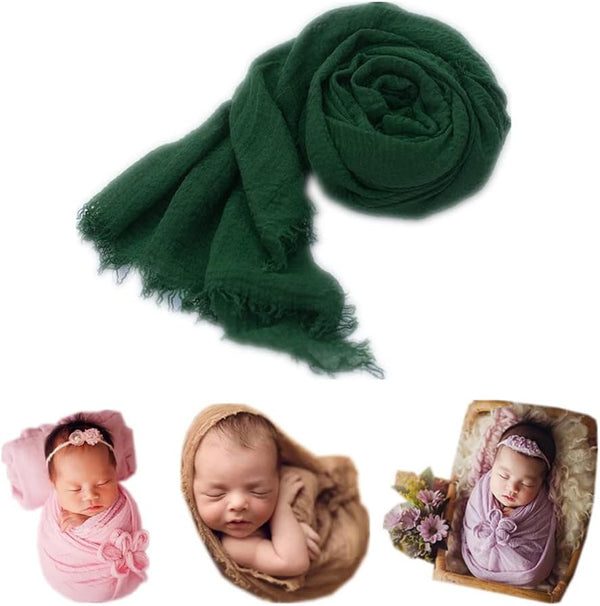 Coberllus Newborn Baby Photography Props Blanket, Ripple Swaddle Wrap for Boy Girls Photo Shoot