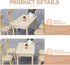 Toddmomy Doll Furniture Set, Miniature Table Chair for 1/12 Scale Dollhouse Kitchen Decoration