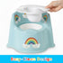 Potty Training Toilet for Toddlers with Easy-Clean Removable Bowl, Built-In Splash Guard, Slip-Resistant Wide Base
