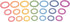 TickiT-73977 Rainbow Wooden Rings - Set of 21, Counting and Sorting Rings, Loose Parts Wooden Toy for Babies and