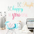 Inspirational Wall Decor Quotes for Boy Girl RoomBe Bright Be Happy Be