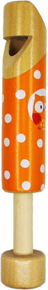 4-piece Wood Slide Whistle Toy Set, Colorful Children's Fun Music Toys, 7.5 Inches