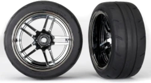 Traxxas Tires And Wheels Assembled ( 1.9' Response Tires) (Extra Wide, Rear) (2)