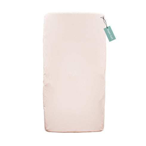 Caden Lane Changing Pad Cover, Ultra Soft & Breathable, Fits Standard Diaper Change Table Mats, Pale Pink