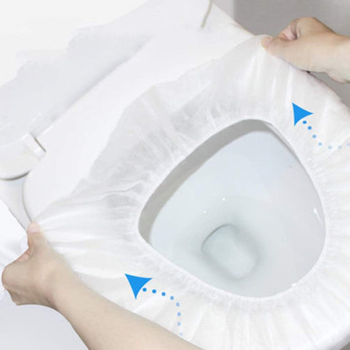 Tomaibaby 50pcs Dispossable Toilet Seat Covers, Portable Non-Slip Potty Seat Covers for Kids or Adults Travel