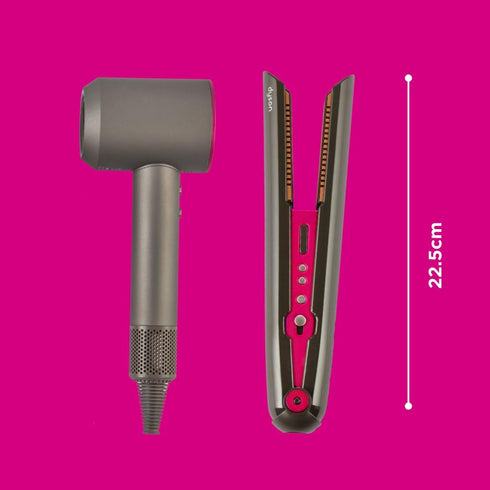 Casdon Dyson Toys - Supersonic & Corrale Deluxe Styling Set - Toy Straightener & Hairdryer with Real Function for