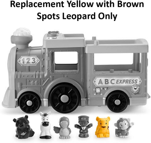 Replacement Yellow with Brown Spots Leopard for Fisher-Price Little People Big ABC Animal Train Playset