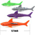 ZHFUYS Diving Pool Toy, Underwater Swimming Throwing Diving Torpedo Shark, 4 Pack