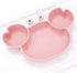 Silicone Suction Plate for Toddlers - Self Feeding Divided Dish and Bowl for Baby, Fits Most Highchair Trays, BPA Free