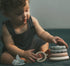 Moonkie Stacks of Circles Soft Teething Toy, Educational Learning Baby Toy, 7 Piece Teethers Set