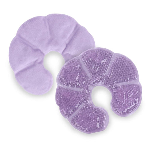 NEWGO Breast Ice Pack, 2 Pack Gel Ice Pack for Surgery, Reusable Hot or Cold Therapy Breast Pad (Purple)