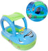 Baby Pool Float with Canopy, Summer Steering Wheel Sunshade Swim Ring for Kids and Toddlers