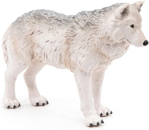 Papo Hand-Painted Figurine - Wild Animal Kingdom - Polar Wolf -50195 - Collectible for Children from 3 Years Old