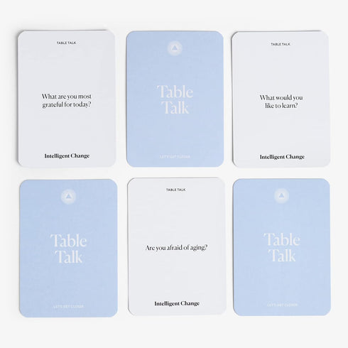 52 Intelligent Change Get Closer: Table Talk Conversation Cards, Dinner Party Conversation Starters, Fun Talking Card