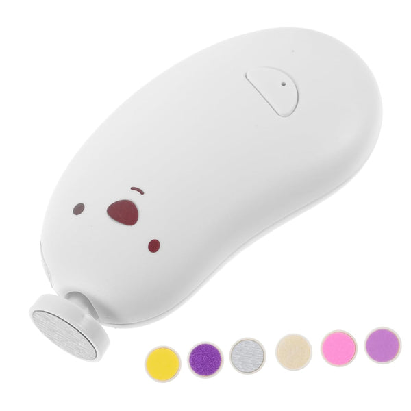 HAKIDZEL 1set Electric Nail Trimmer with Led Light and Grinding Safe Nail Care