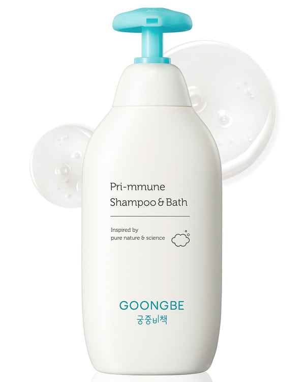 GOONGBE Pri-mmune Shampoo & Bath - Korean Baby Wash - Hypoallergenic Head
