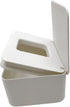 DEF Wipes Dispenser - Polypropylene Baby Wipes Case, Keeps Wet Tissue Fresh, Easy Open and Close, Non-Slip (White)