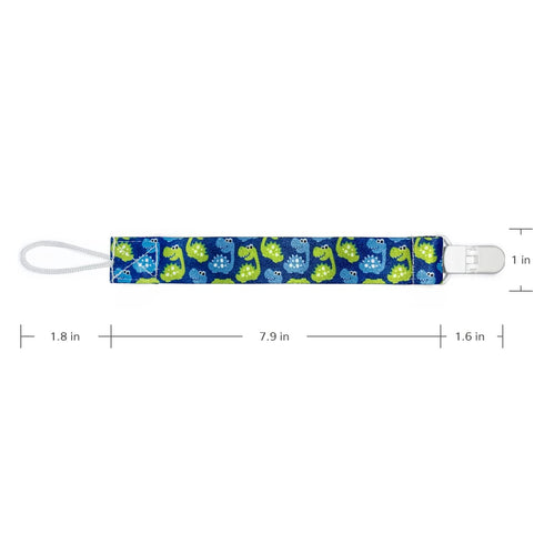 PandaEar Baby Pacifier Clips, 6 Pack Universal Holder Leash for Boys and Girls, Teething Toys
