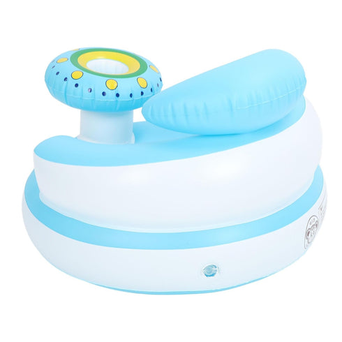 Generic Baby Inflatable Seat Comfortable Folding Toddler Bath Chair PVC Baby Seat for Pool Bathtub Infant Support Sofa
