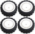4Pcs Rubber Tire Plastic Wheel Tyre for Tamiya XV-01 XV01 TA06 TT-01 TT-02 PTG-2 RC Rally 1/10 RC Car Upgrades Parts Accessories