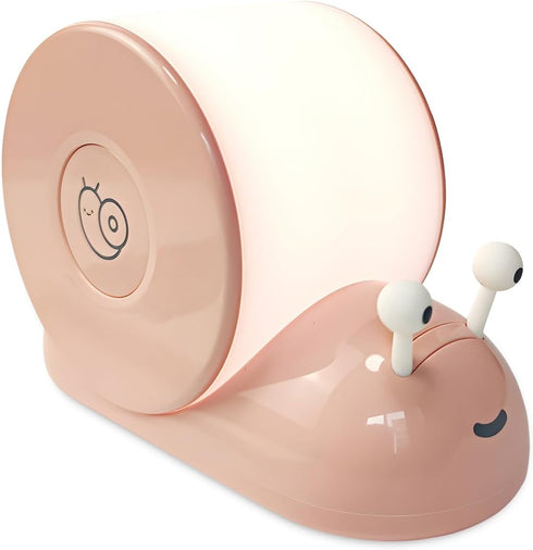 Dimmable 800mAh Cute Snail Night Light | Magnetic Base Bedside Lamp | Long-Lasting Soft Light |USB Rechargeable Timer