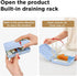 YOTIME Travel Bottle Brush, Travel Bottle Cleaner Kit with Foldable Bottle Drying Rack, for Visit Friends