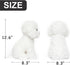 White Toy Poodle Stuffed Animal Dog, Plush Toy for Kids and Babies, Perfect Birthday & Easter Gift, 12.6"