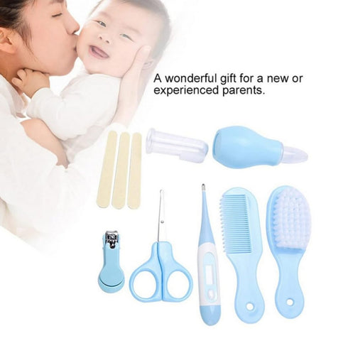 Lardenure Set, Set, 8PCS Baby Grooming Kit, Baby Care Items, Care Essentials Supplies Health Portable Kit, Safety