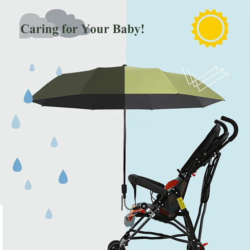Nakazawa Universal Baby Parasol, Baby Stroller Sun Shade Sun Protection Sun Shade for Strollers, Waterproof Umbrella