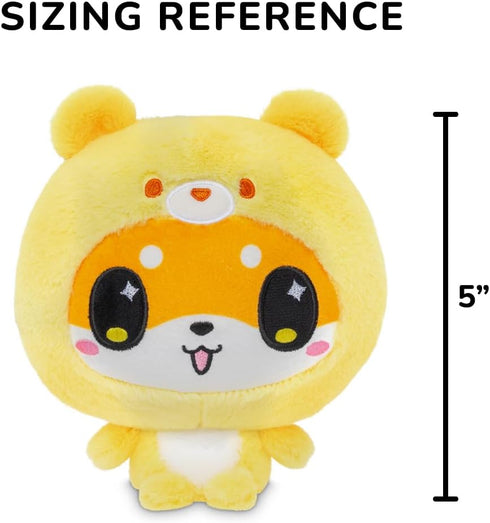 5-Inch TeeTurtle Cloudheads Mochi The Shiba Inu Dog Plush - Pineapple Cake Scented Teddy Berries Stuffed Animal