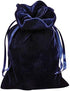 Huji Luxurious Cloth Velvet Soft Tarot Magic Drawstring Bags, Jewelry Pouch Bags, Tarot Card Size Dice Bags, Bundle of
