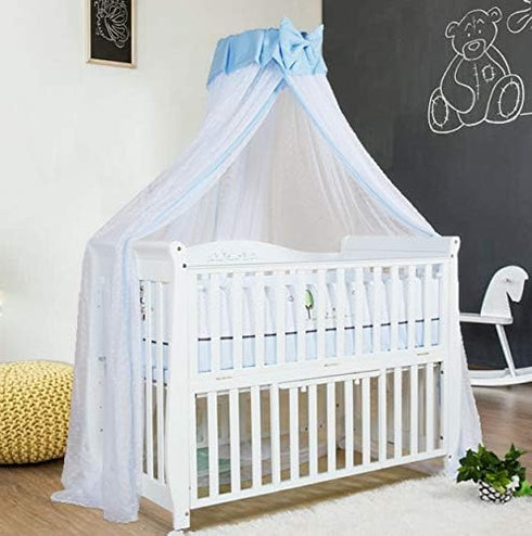 Joylife Blue Baby Canopy Netting for Toddler Bed - Bug Protection