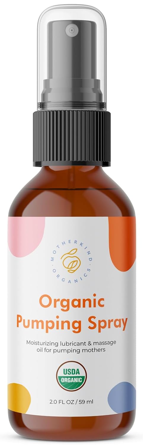 Motherkind Organics Motherkind Pumping Spray, Helps Chafing, Clogged Duct Relief, Lanolin-free Pump Spray Safe