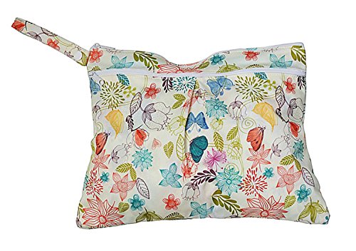 JOBEBE Reusable Washable Waterproof Cloth Wet Bag Baby Diaper Menstrual Pad Bag Two