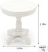 1:12 Miniature Dollhouse End Table Scale Wooden Furniture Round Side Tea Table Model for Dollhouse Acessories Coffe