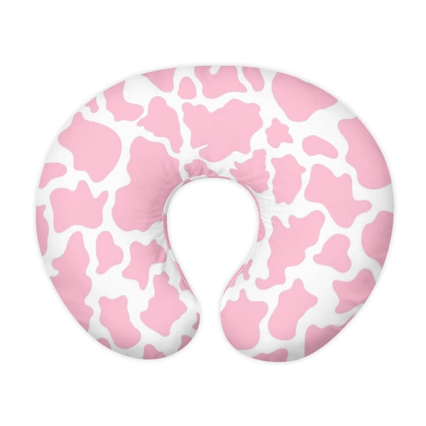 Nursing Pillow Cover Pink Cow Breast Feeding Pillows for Babies Boys &