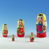 BestPysanky Set of 5 Unfinished Wooden Nesting Dolls - DIY Craft Blanks for Painting, 5.75 Inches