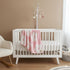 28"x40" L+L USA Retro Daisy Flower Baby Blanket - DreamSoft Throw for Crib, Stroller or Car Seat - Soft Blanket/Newborn