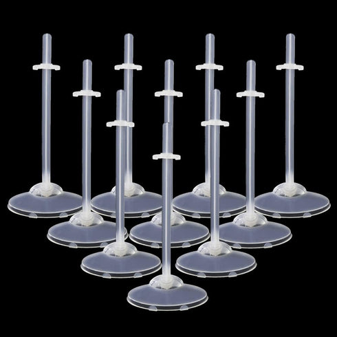 UCanaan 10 Pcs Doll Stands Display Holder for 11.5 Inch Dolls, White Transparent Model Support Frame for 11.8’’ 1/6