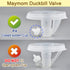 Maymom Valve Compatible with Freemie Closed System Cups, Duckbills or Valves, 4 pc White