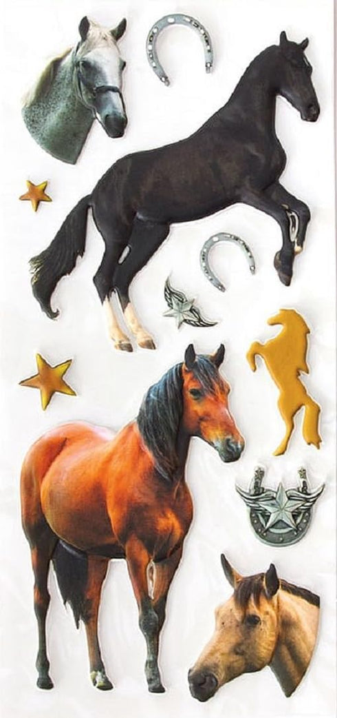 Playhouse Soft Puffy 11-piece Sticker Sheet Sheet for Crafts, Trading & Collecting