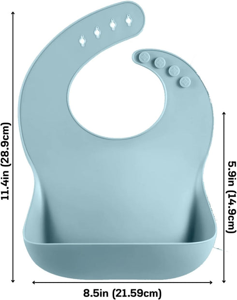 PandaEar Silicone Baby Feeding Set | 9PCS Baby Led Weaning Supplies, Self Feeding Utensils, Divided Suction Plate,